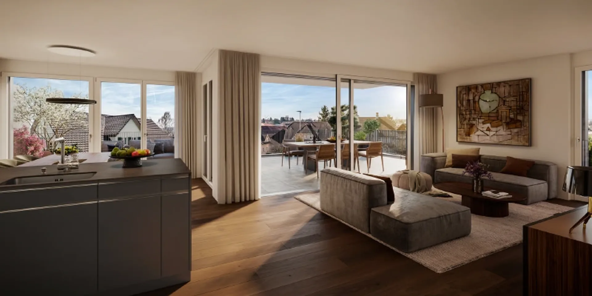 +++ LE DERNIER APPARTEMENT À L'ÉTAGE SUPÉRIEUR - SOLEIL. TERRASSE. INTIMITÉ +++
