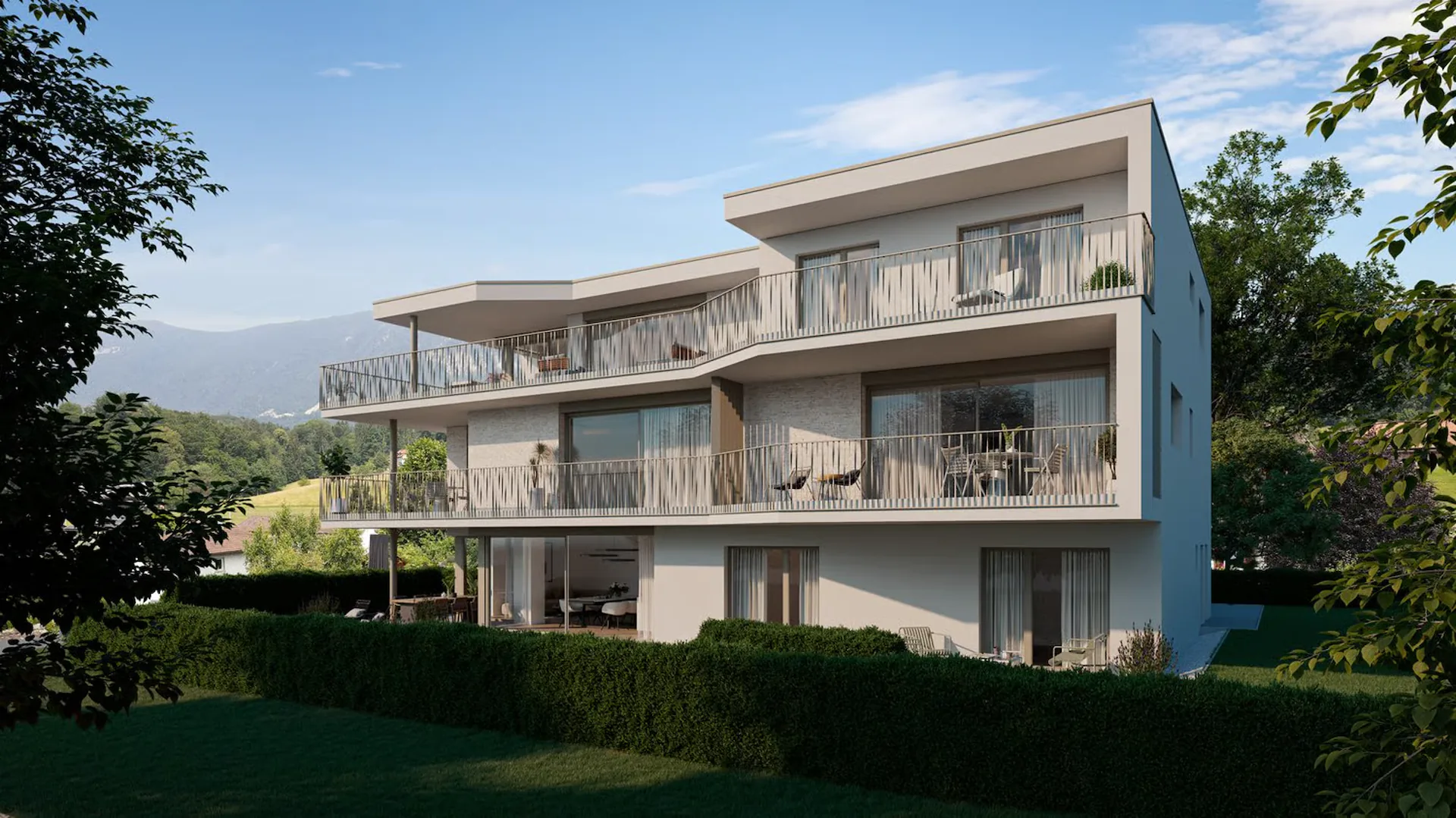 Moderne 3.5-Zimmerwohnung mit gedeckter Terrasse