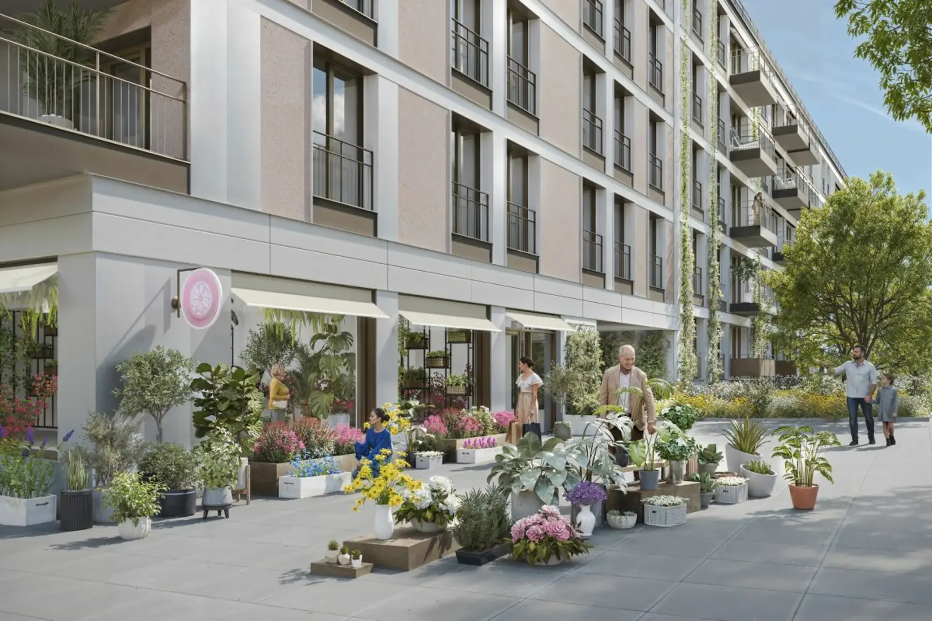 Commercial space of 99 m² in the heart of the Jardins en Ville project in Vevey