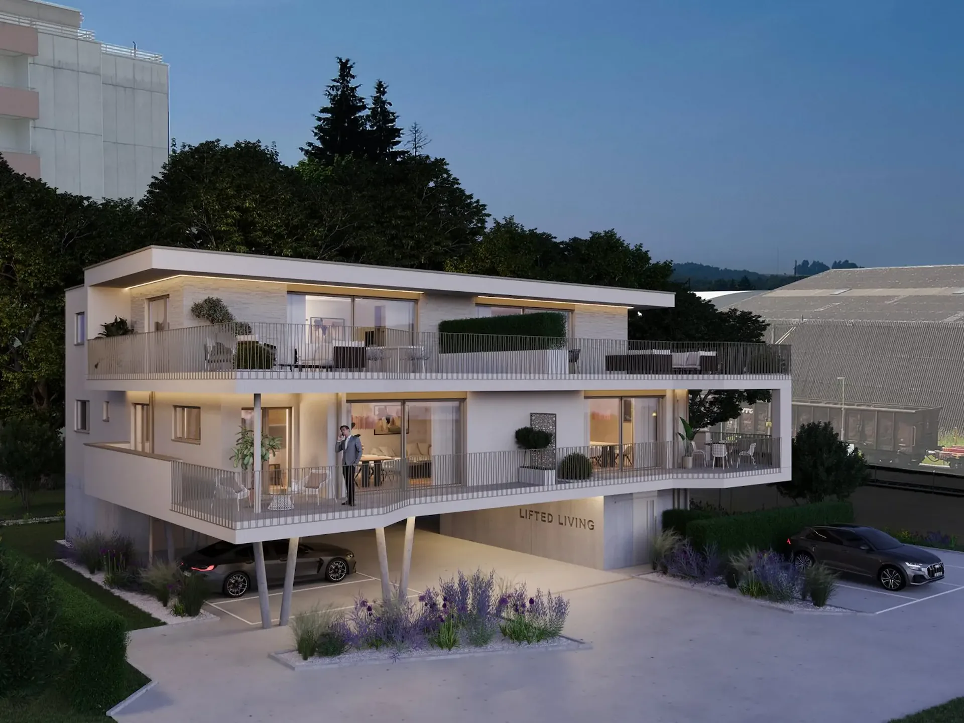Appartement de 4,5 pièces moderne avec terrasse couverte