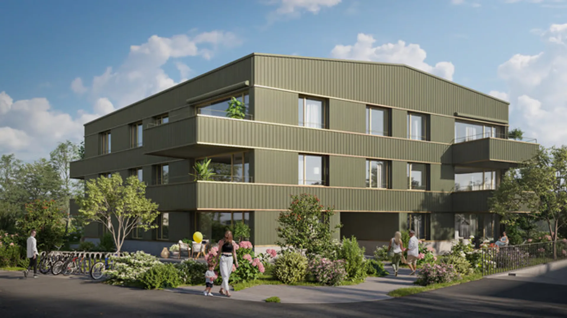 Appartements de 3,5 dans un quartier calme et verdoyant à Châtonnaye