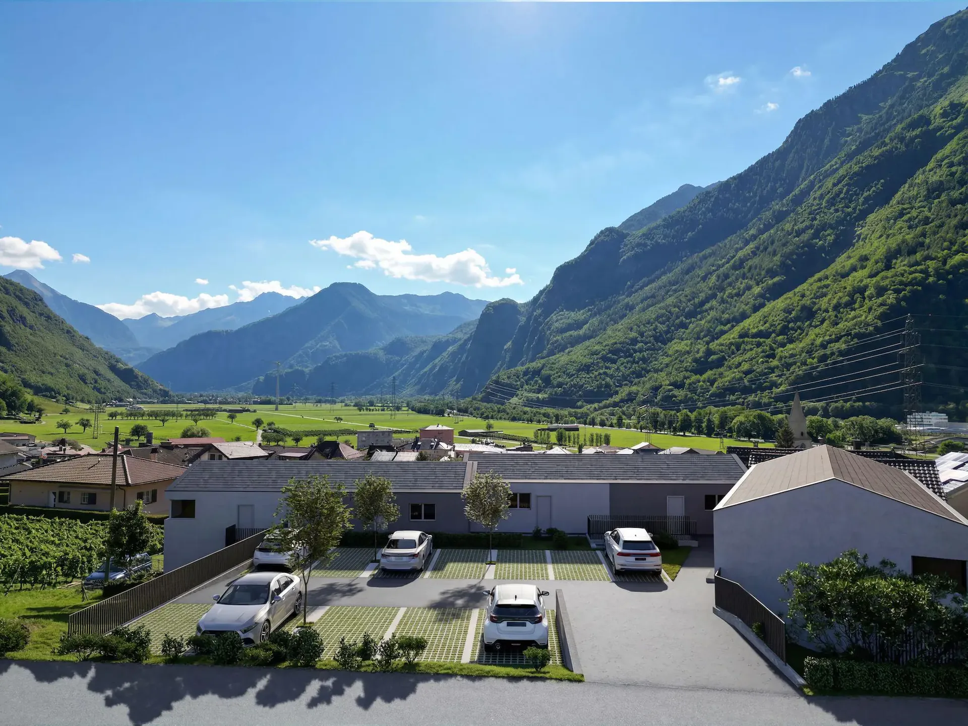 Neue Promotion "Les Hauts de Collonges": 6 moderne Reihenvillen mit 4,5 Zimmern