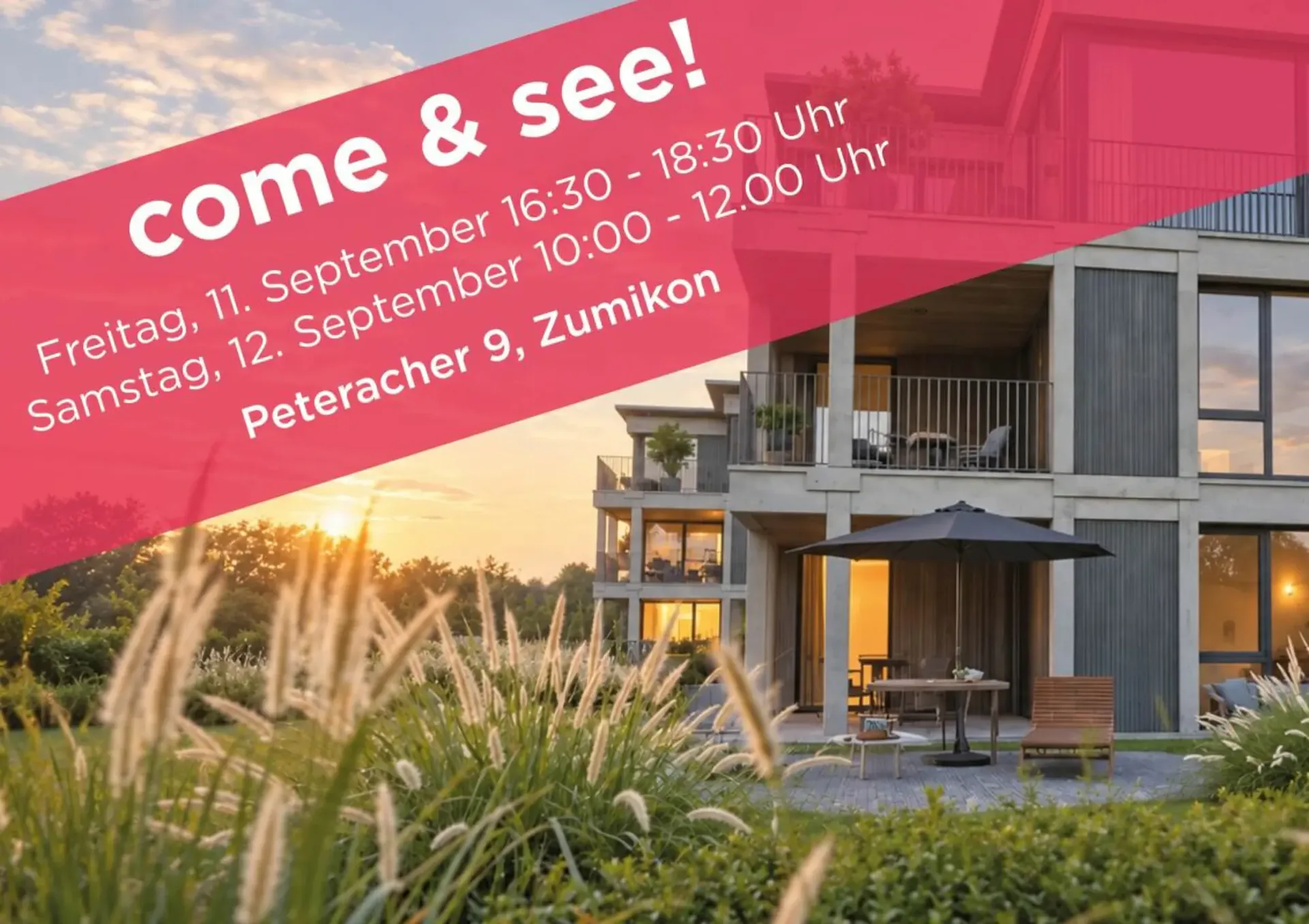 A garden apartment like a single-family home in Peteracher in Zumikon