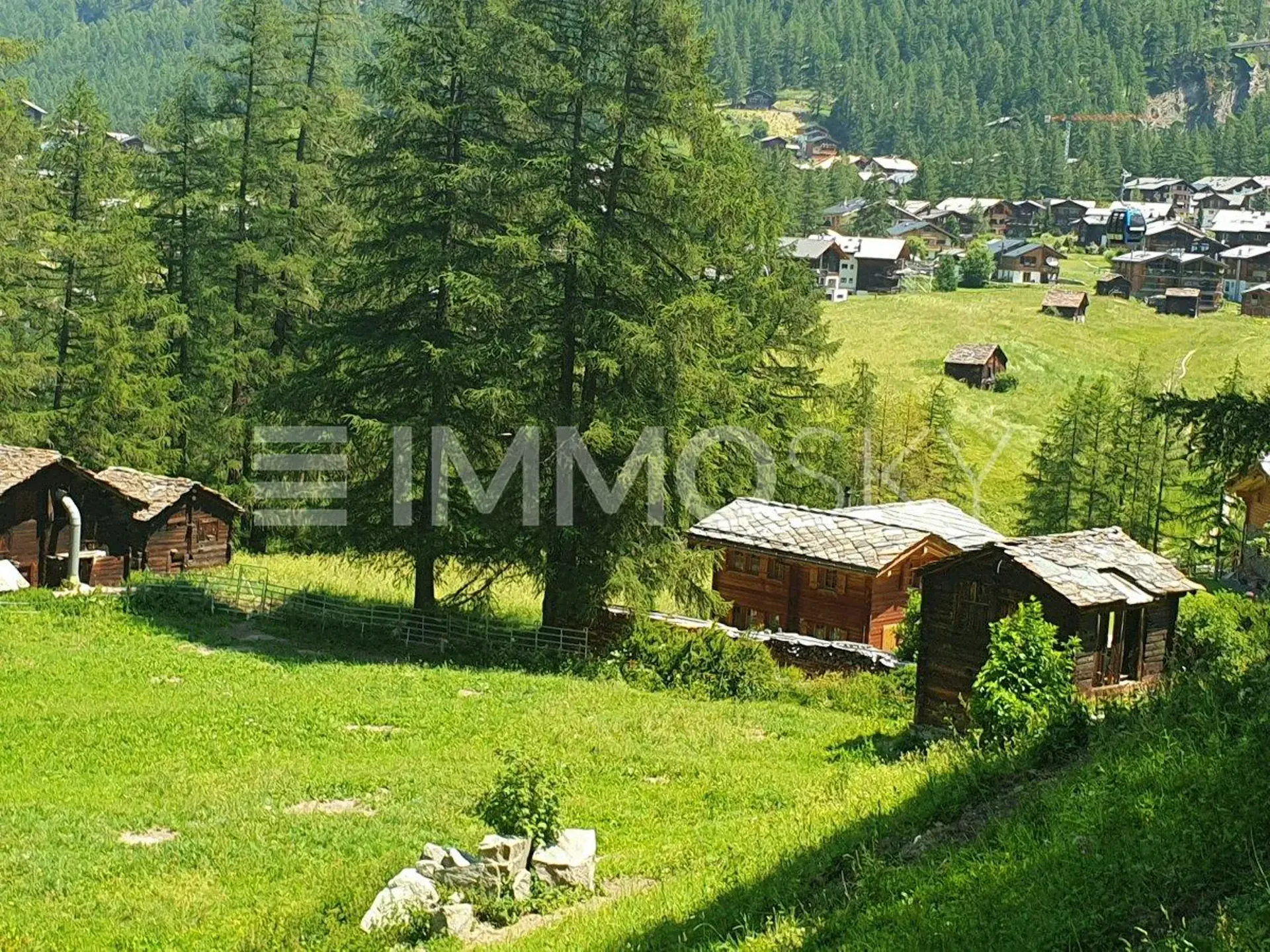 Land by the ski slope