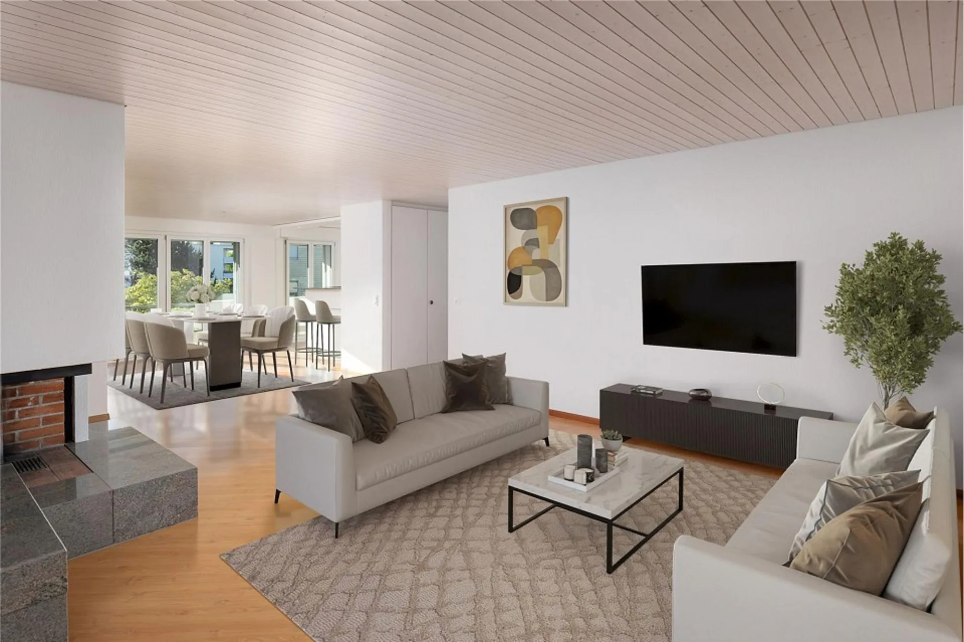 Apartment bliss with 4.5 rooms and two balconies