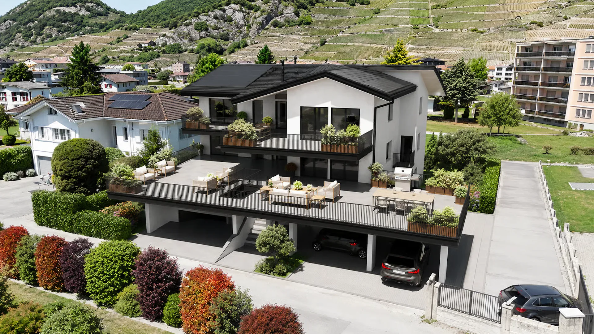 Spacious 5.5-room apartment with giant 210 m² terrace