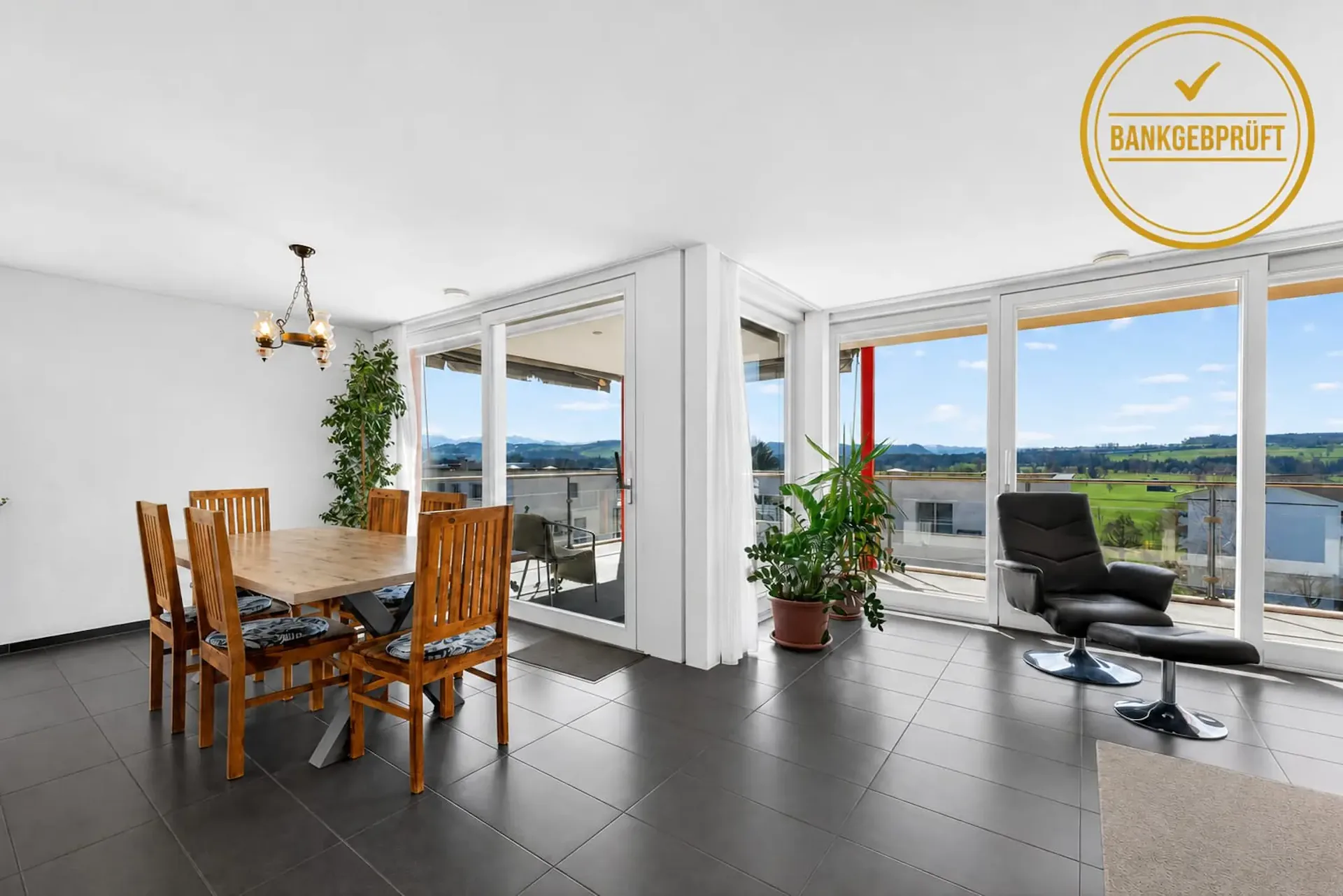 Living with a view, comfort, and Minergie standard