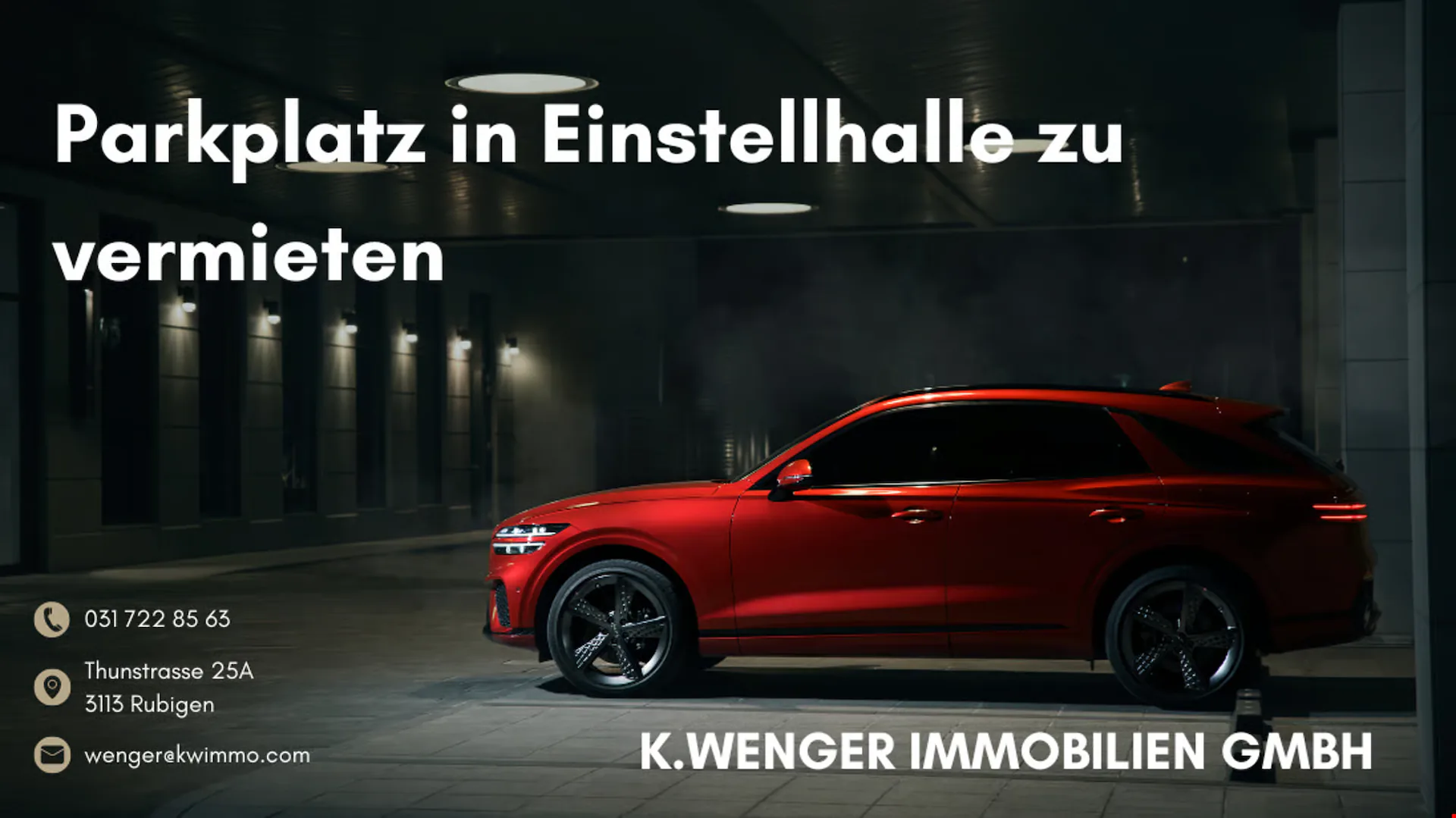 Einstellhallenplatz zu vermieten in Seedorf BE