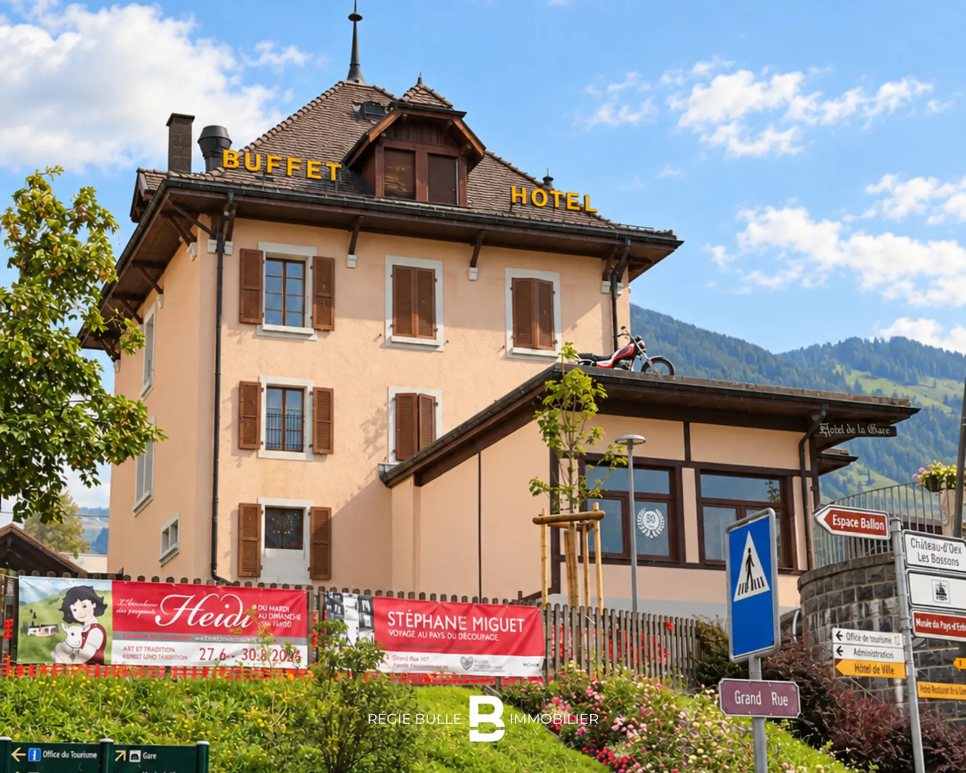 Magnifique restaurant au coeur de Château-d'OEx - Buffet de la Gare