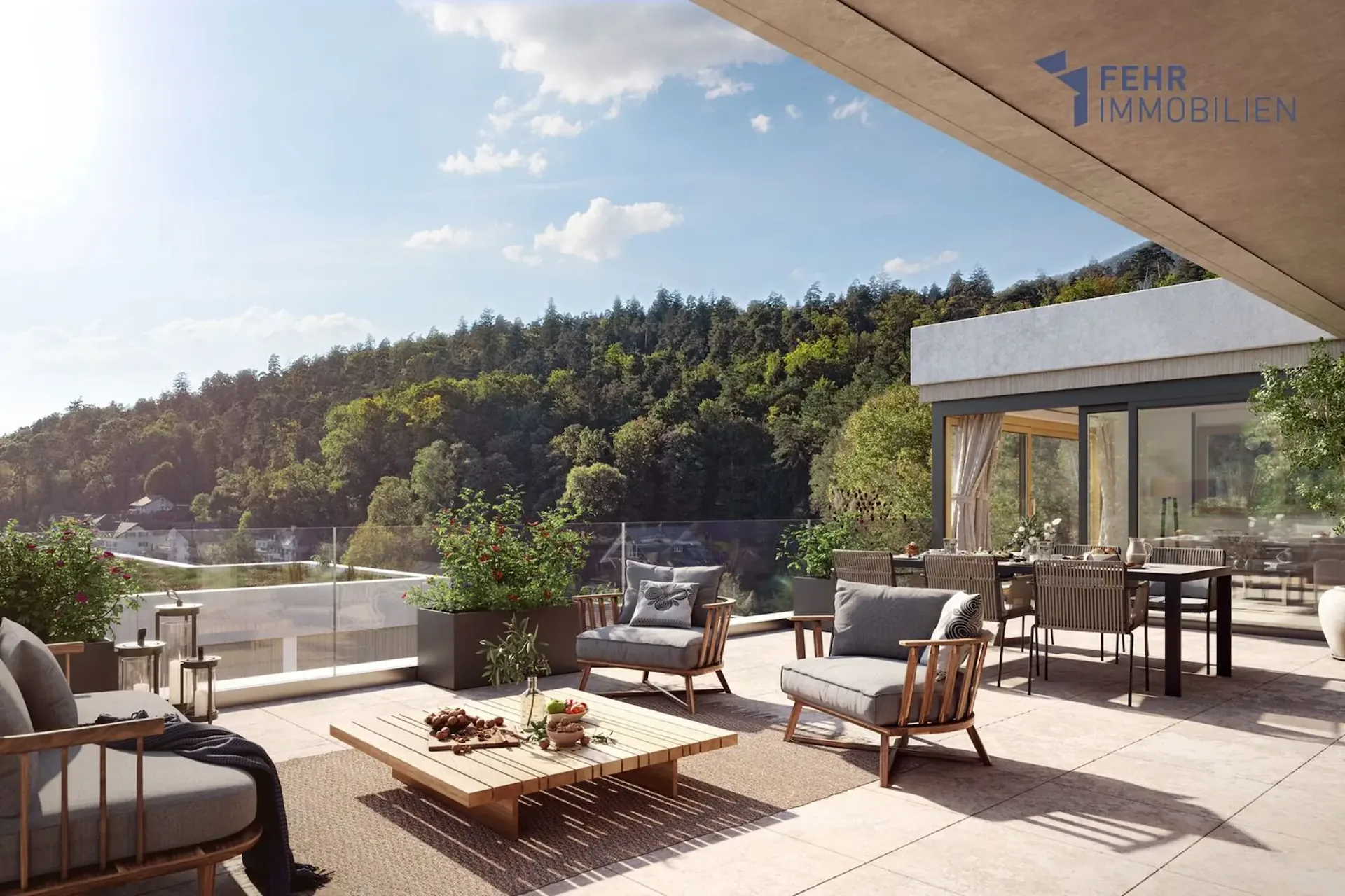 Fehr Immobilien - Exklusive 4.5 - 5.5-Zi.-Terrassenvillen zum Mitgesta